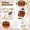 3 Pcs Fall Tiered Tray Decor with Orange Maple Wooden Table Centerpieces for Football and Thanksgiving Farmhouse Rustic Decor: Decorative Table Decorations for Autumn Harvest Table Shelf (Classic)